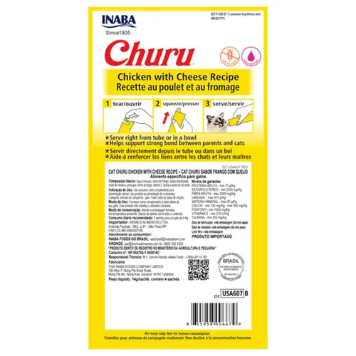 CHURU CAT GALINHA C/ QUEIJO 56G