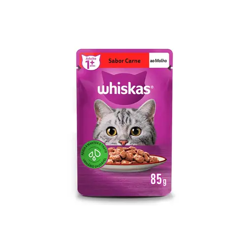 WHISKAS SACHE CARNE 85G