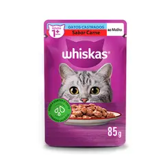 WHISKAS SACHE CASTRADOS CARNE 85G 85G