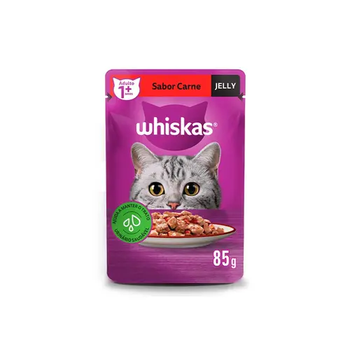 WHISKAS SACHE JELLY CARNE