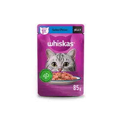 WHISKAS SACHE JELLY PEIXE 85G