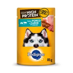 PEDIGREE SACHE HIGH PROTEIN PORCO E CARNE 85G