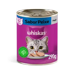 WHISKAS LATA PEIXE PATÊ 290G