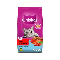 WHISKAS CASTRADO CARNE 900G