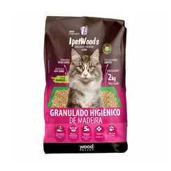 IPETWOODS GRANULADO DE MADEIRA 2KG