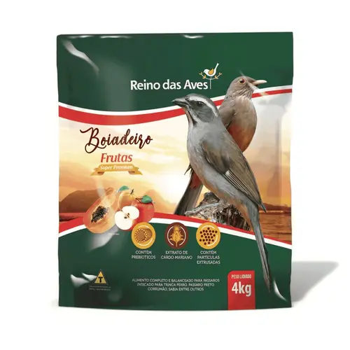 REINO DAS AVES BOIADEIRO FRUTAS 500G