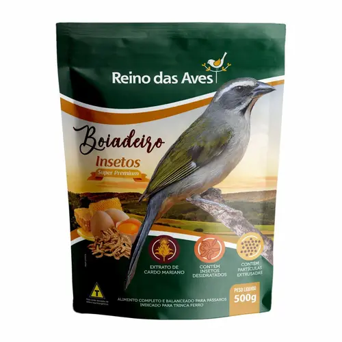 REINO DAS AVES BOIADEIRO INSETOS 500G 500G