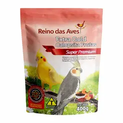 REINO DAS AVES EXTRA GOLD CALOPSITA FRUTAS 400G