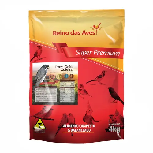 REINO DAS AVES EXTRA GOLD COLEIRINHA 250G