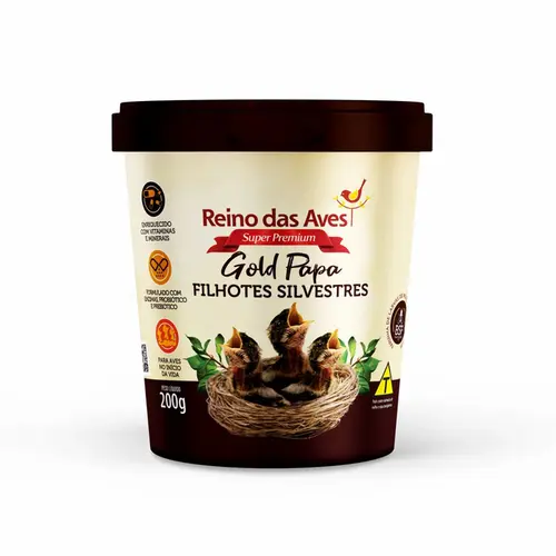REINO DAS AVES GOLD PAPA FILHOTE SILVESTRE
