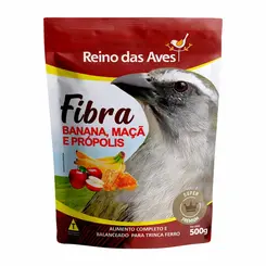 REINO DAS AVES FIBRA BANANA MAÇA E PROPOLIS 500G